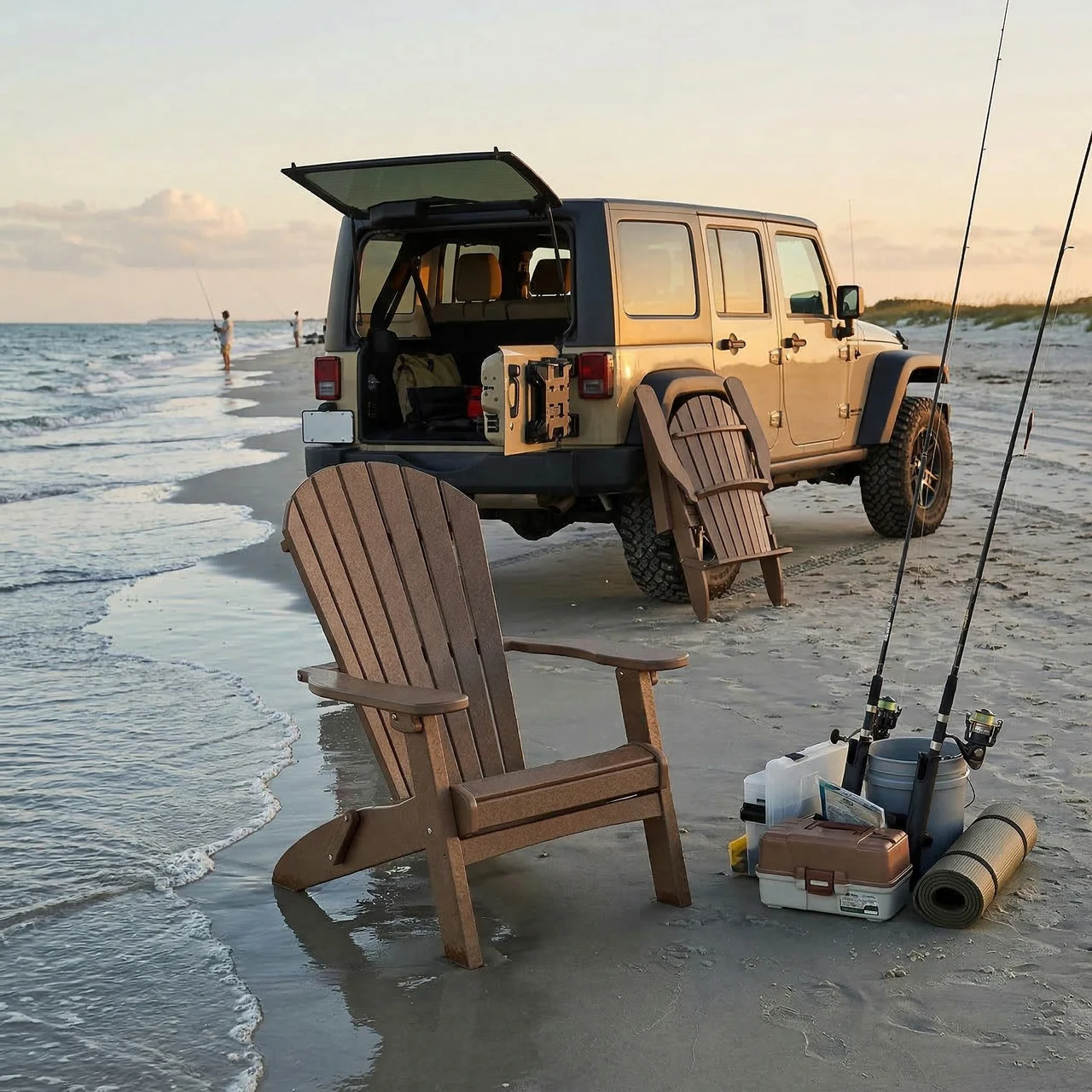 Amish Country Folding Adirondack Chair — Lifestyle view