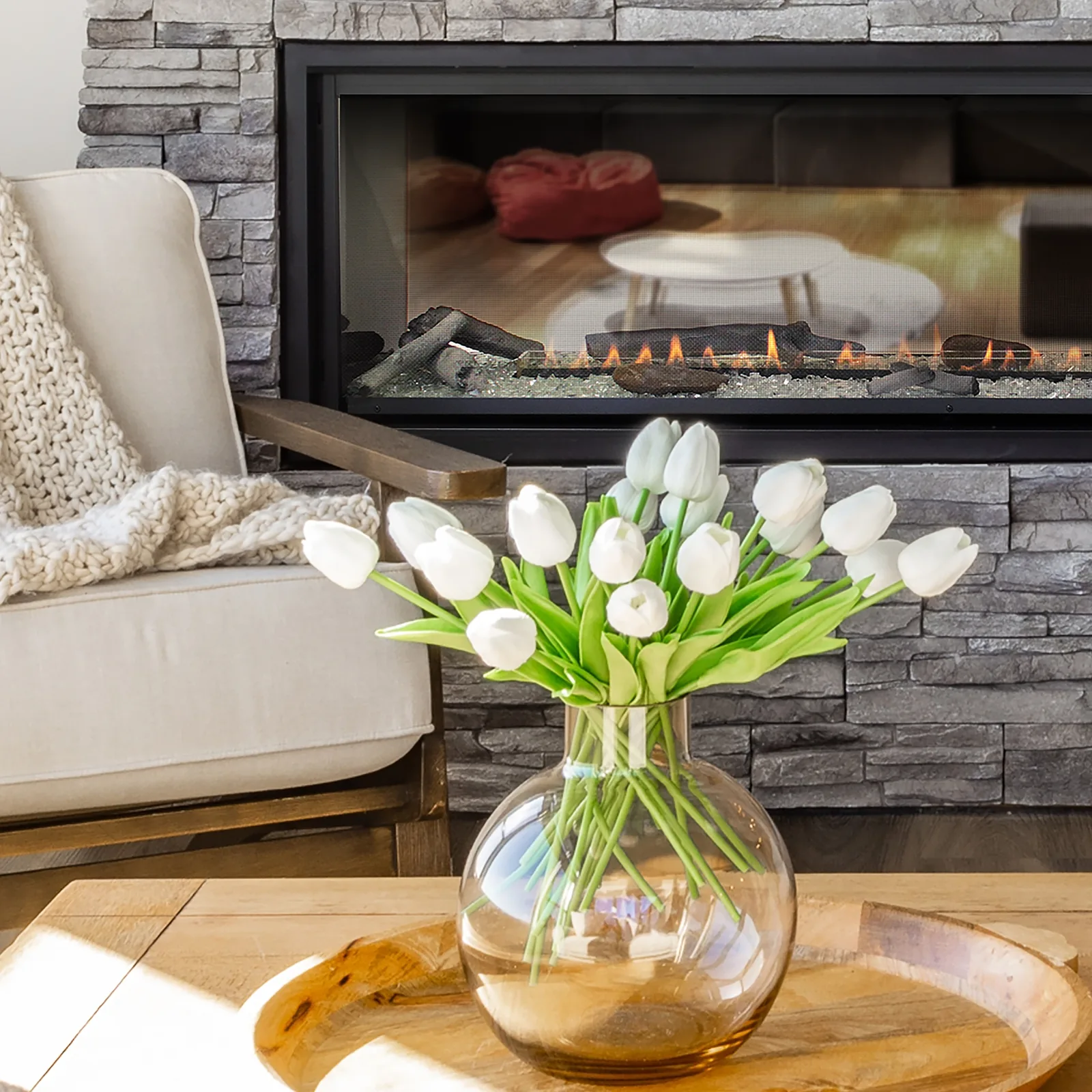 White Mountain Hearth (Empire) Boulevard Linear Multi-Sided — Boulevard Linear Multi-Sided vent-free configuration