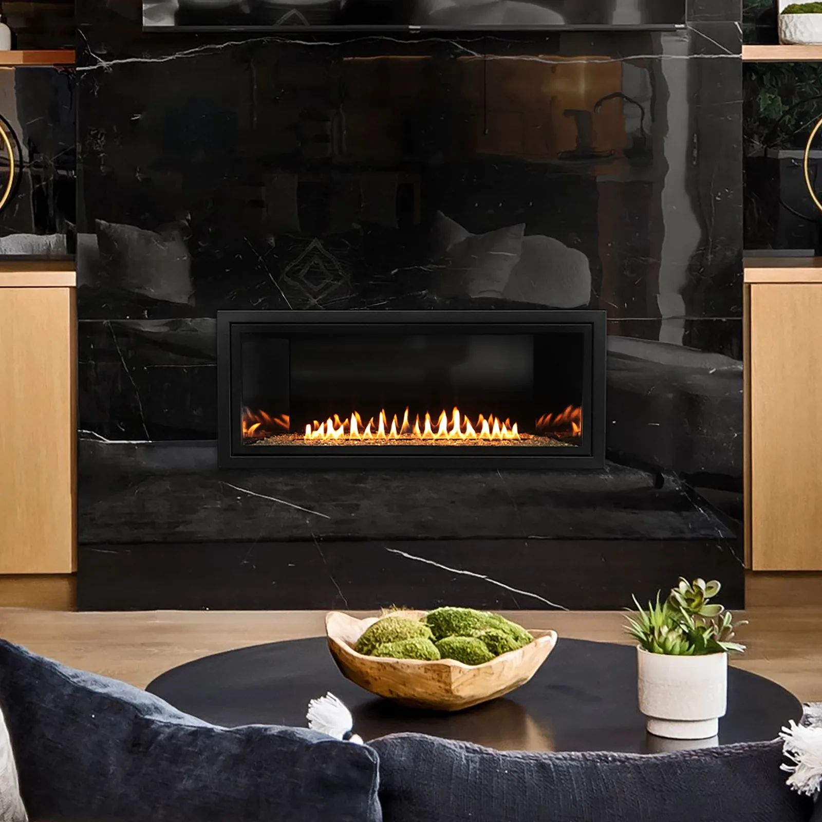 White Mountain Hearth (Empire) Boulevard Linear — Boulevard Linear vent-free configuration