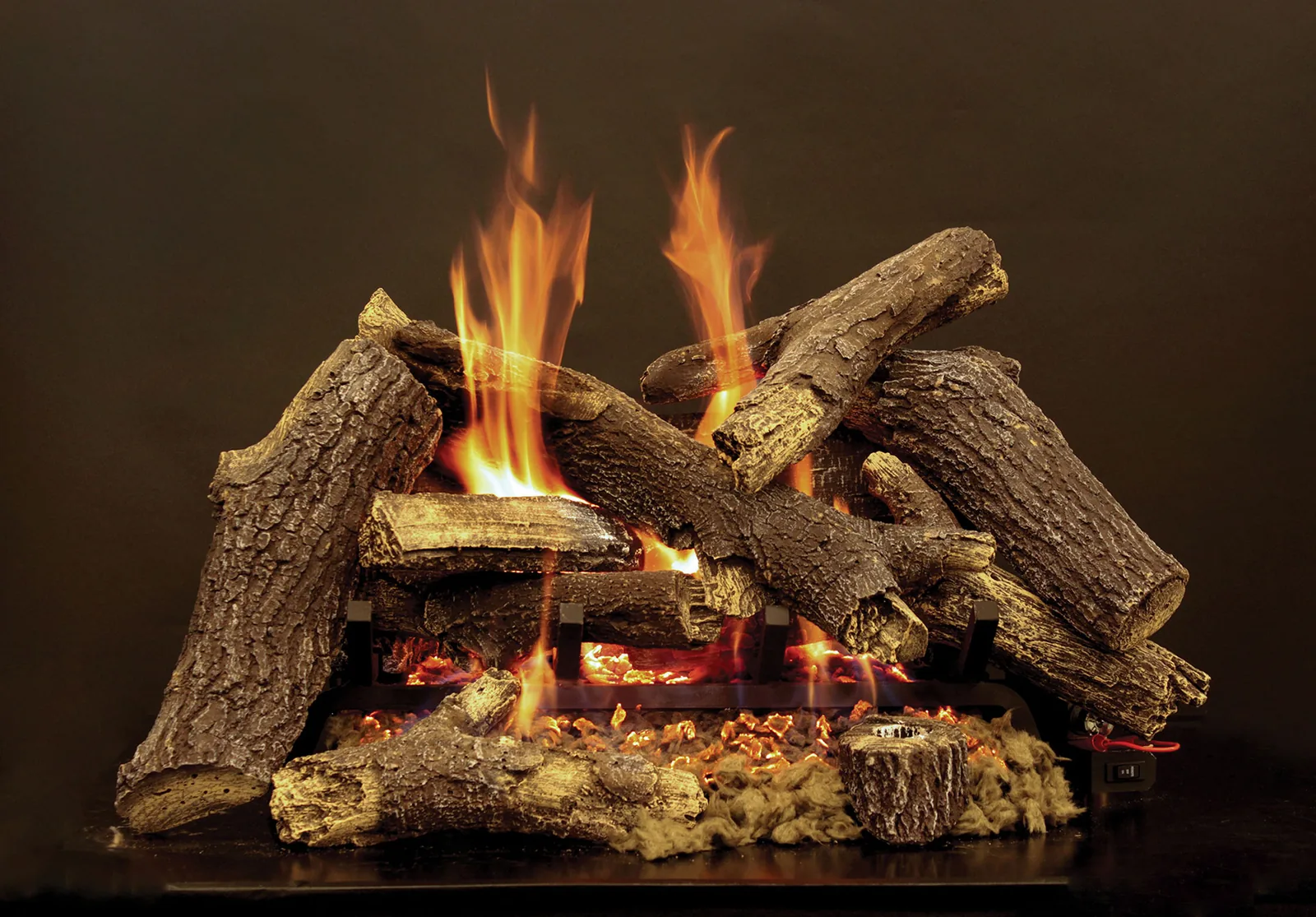 White Mountain Hearth (Empire) Elite Radiant Burner — Elite Radiant burner with Pioneer log set