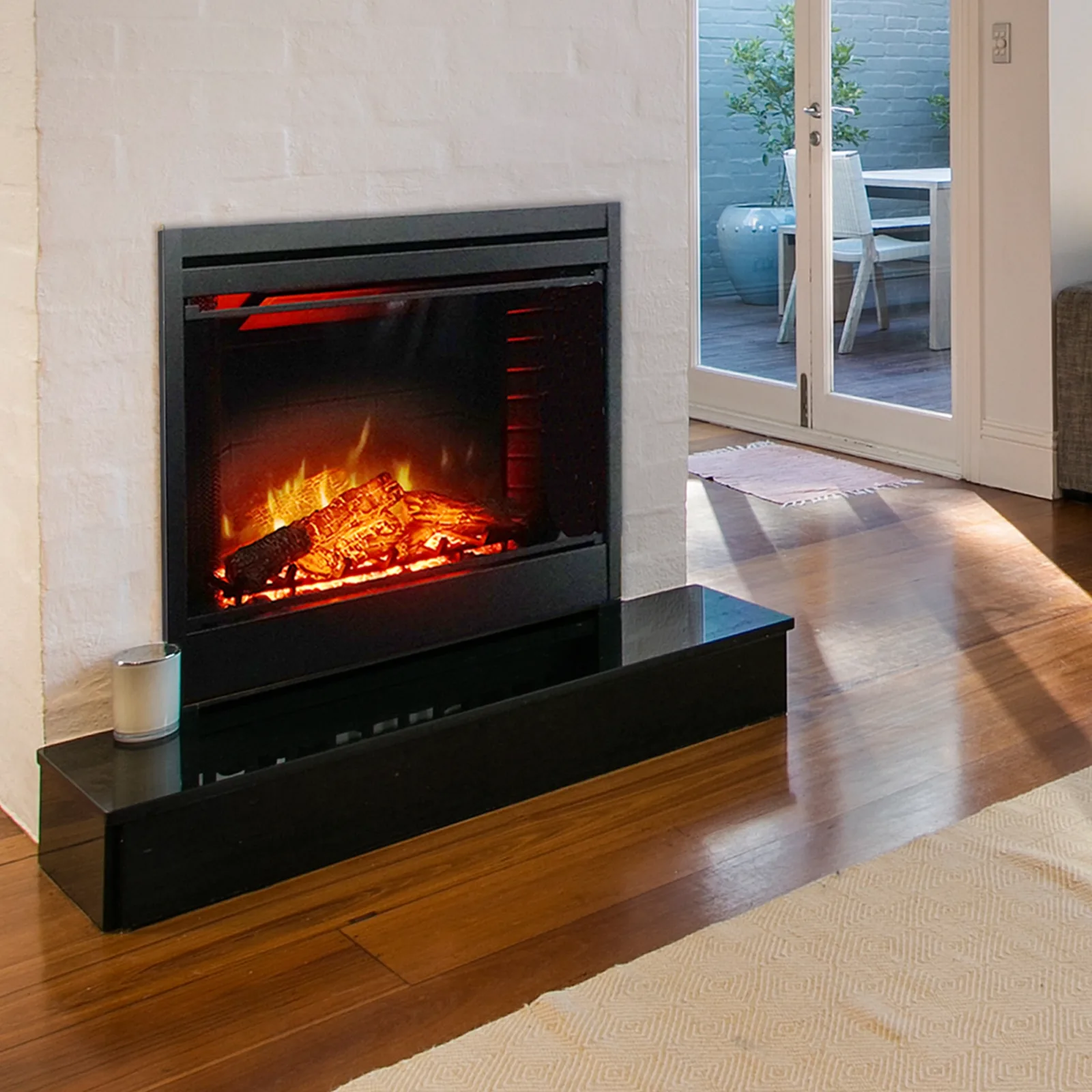 White Mountain Hearth (Empire) Nexfire Electric Fireplace — Nexfire traditional electric fireplace — cozy room, left view