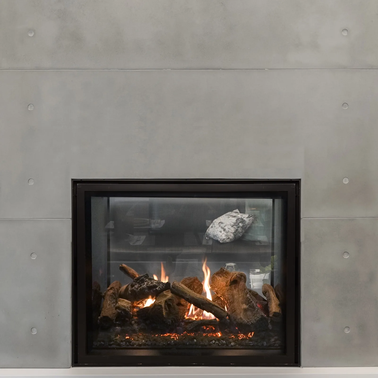 White Mountain Hearth (Empire) Rushmore Multi-Sided — Rushmore Multi-Sided installed fireplace