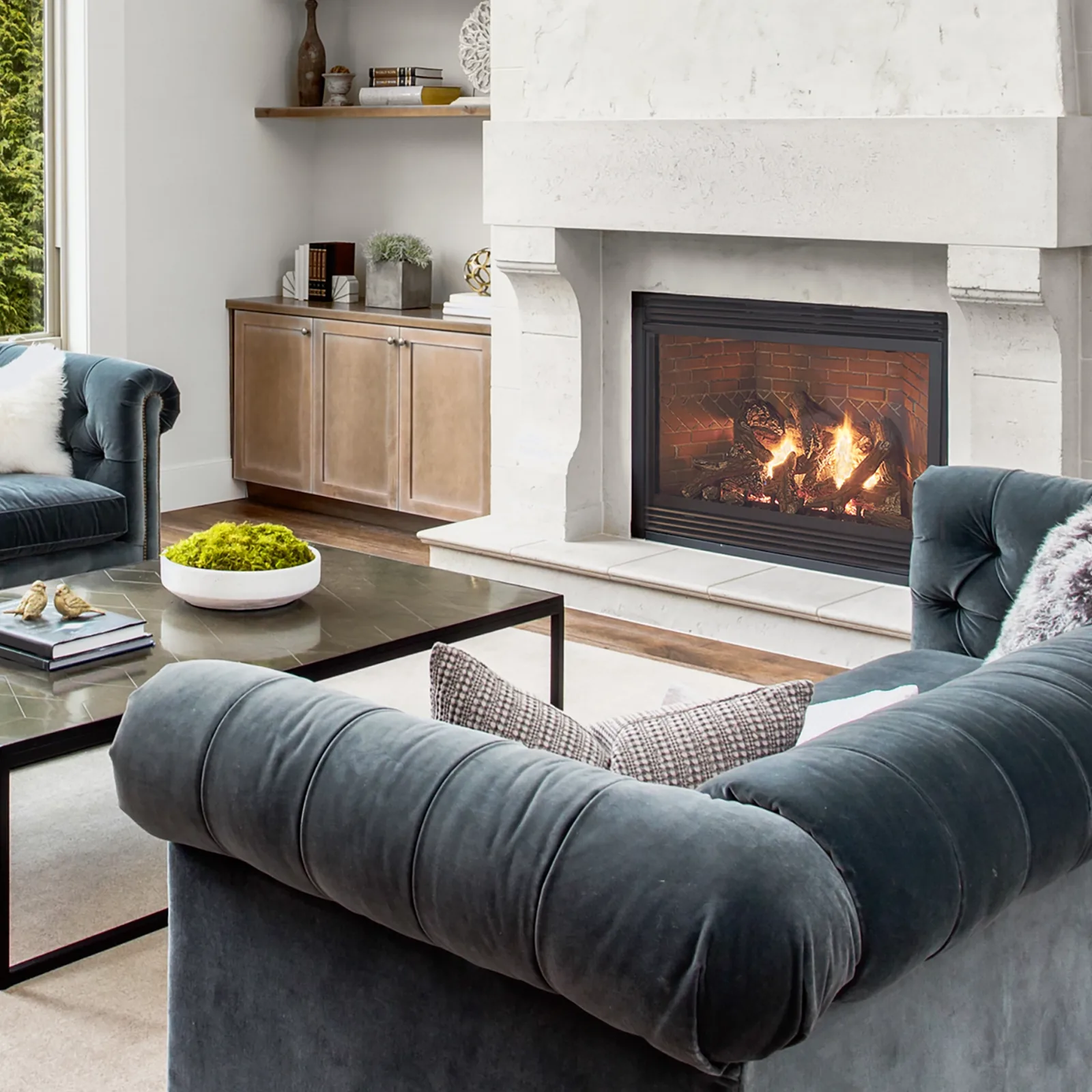 White Mountain Hearth (Empire) Tahoe Luxury — Tahoe Luxury installed fireplace