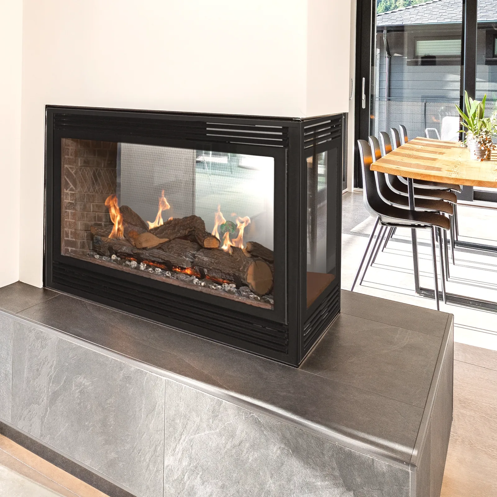 White Mountain Hearth (Empire) Tahoe Premium Multi-Sided — Tahoe Premium Multi-Sided installed fireplace