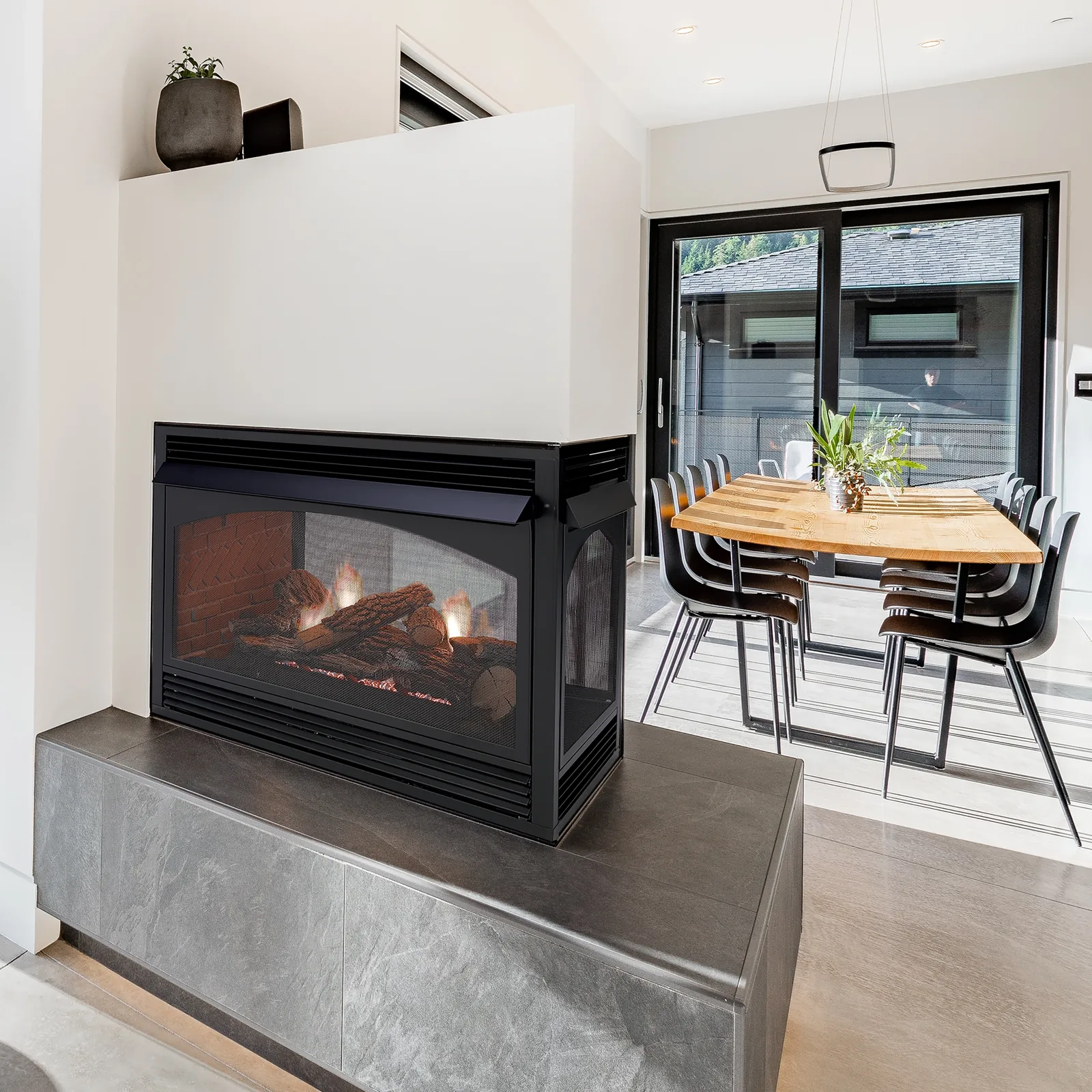 White Mountain Hearth (Empire) Vail Premium Multi-Sided — Vail Premium Multi-Sided installed fireplace